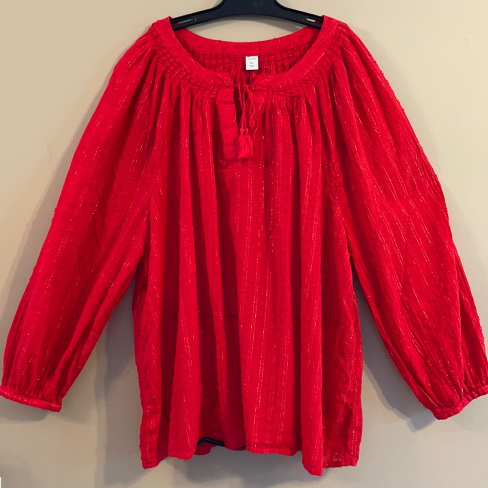 Old Navy Smocked Peasant style top sz XXL